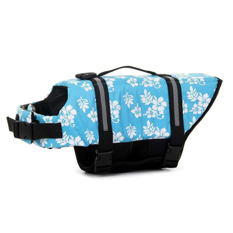 Dog Life Jacket with Reflective Print